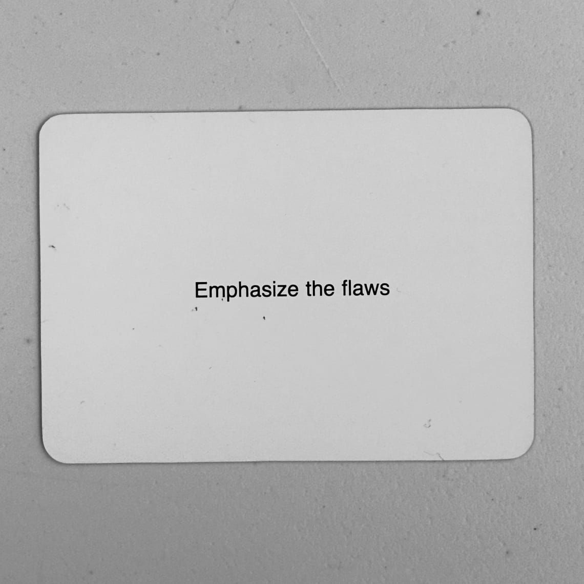 Emphasize the flaws