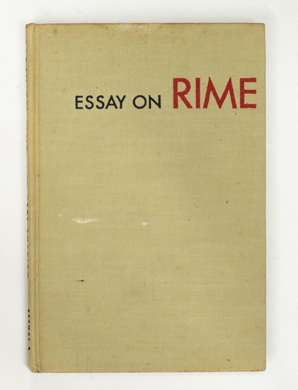 Essay on Rime by Karl Shapiro